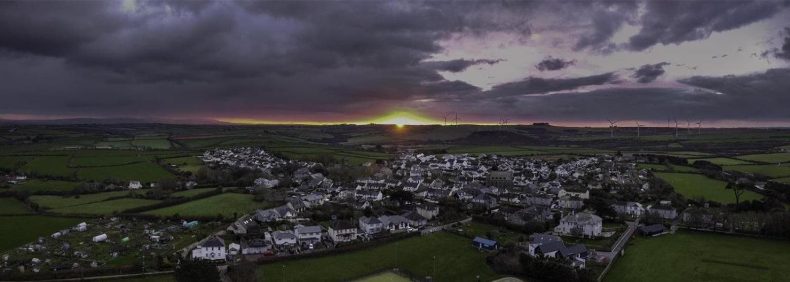 Penhallow House Panzió St Newlyn East Kültér fotó